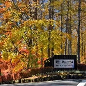 紅葉の蓼科東急ホテル