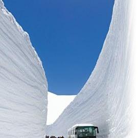 雪の大谷へ